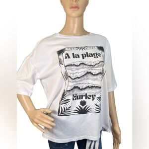 NEW HURLEY Moon Surfer Short-Sleeve Boyfriend T-Shirt NWT